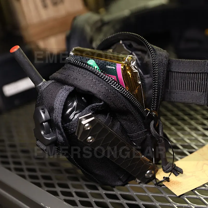 Emersongear riñonera M1 bolsa multiusos Panel de utilidad Airsoft caza senderismo ciclismo MOLLE bolsillo con cremallera nailon 11,11 ventas