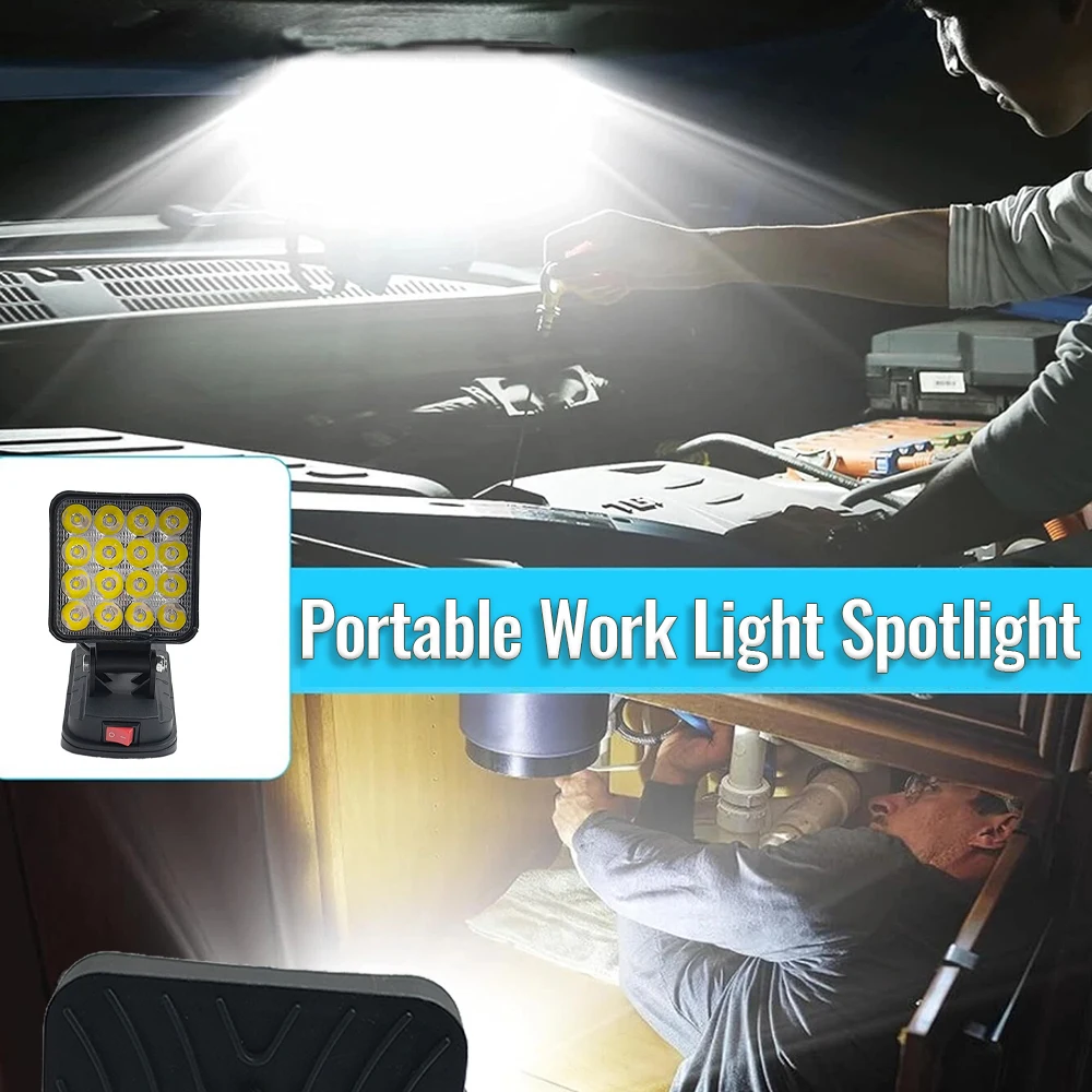 Makita luz LED de trabajo recargable para exterior, emergencia - imagen 5