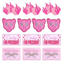 Parche termoadhesivo leopardo rosa – Para ropa mochilas y gorros