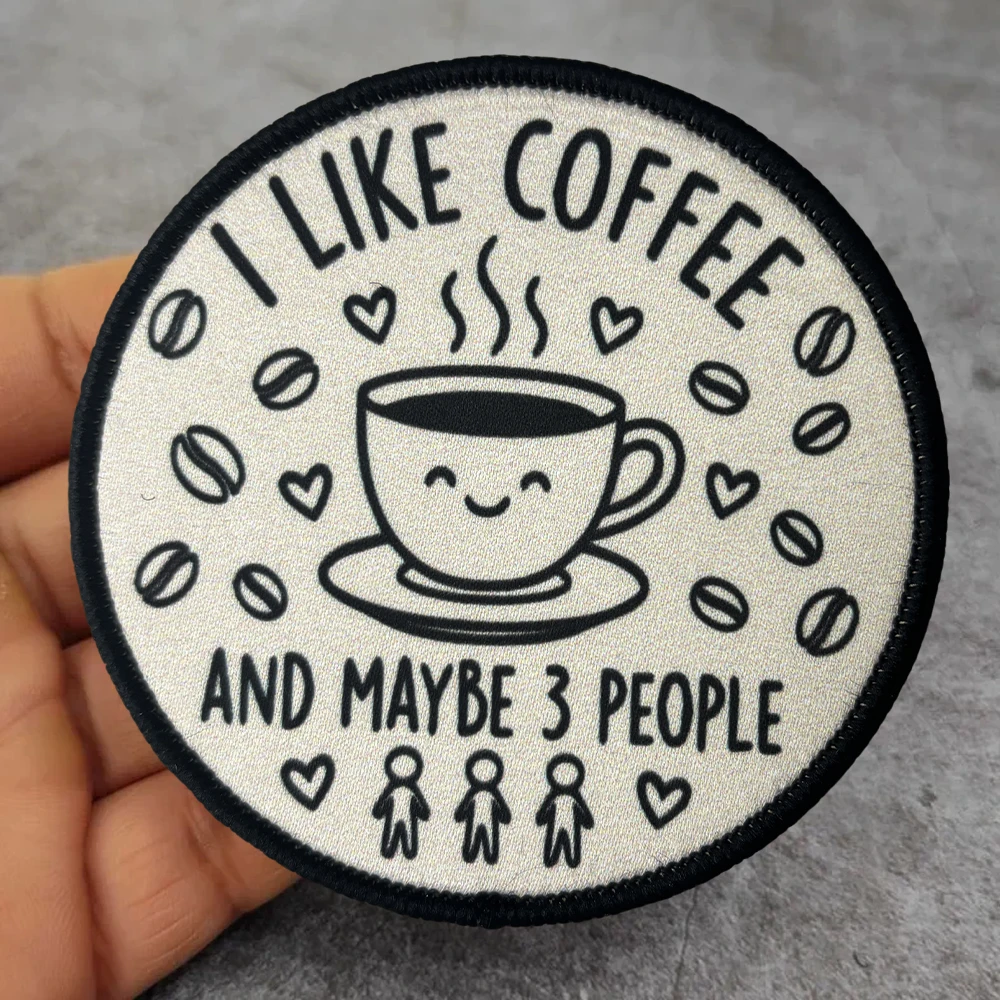 Parche táctico velcro I like coffee and maybe 3 people - imagen 5