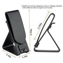 Gancho táctico para colgar auriculares, abrazadera Molle de liberación rápida, soporte Universal para colgar auriculares, soporte para teléfono móvil