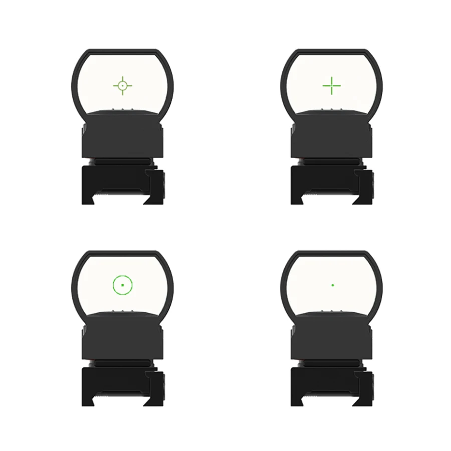 Victoptics Riflescope doble iluminado 1X22X33 mira de pistola de punto rojo y verde mira de 33 mm con riel de 20 mm - imagen 3