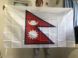 SKY FLAG Bandera de Nepal 90x150cm bandera nacional de poliéster colgante de banderas de Nepal