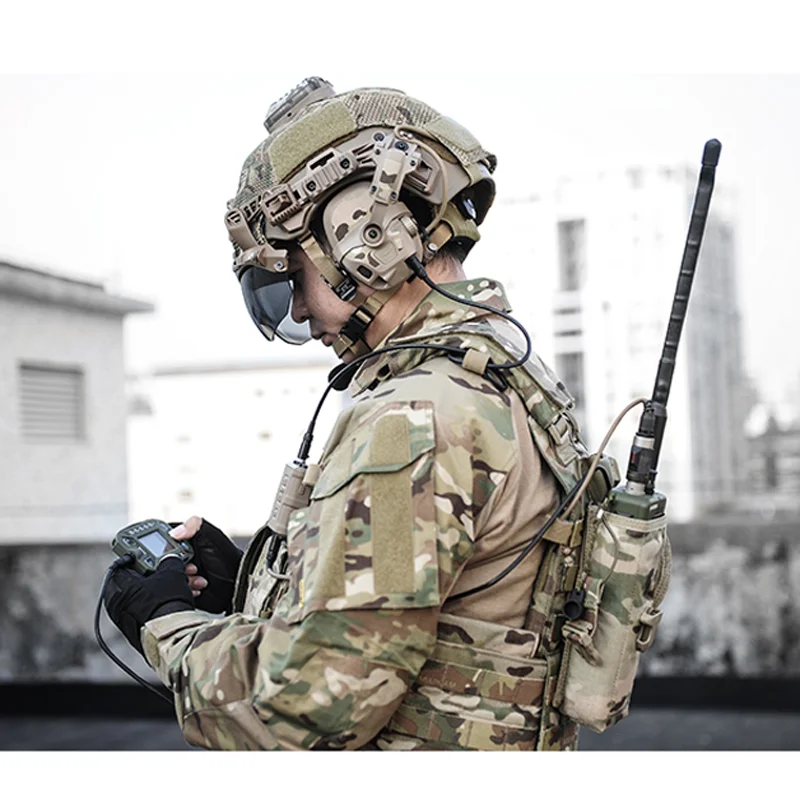 Juego de pegatinas tácticas para auriculares de comunicación AMP, pegatinas de protección decorativas para la piel impermeables - imagen 5