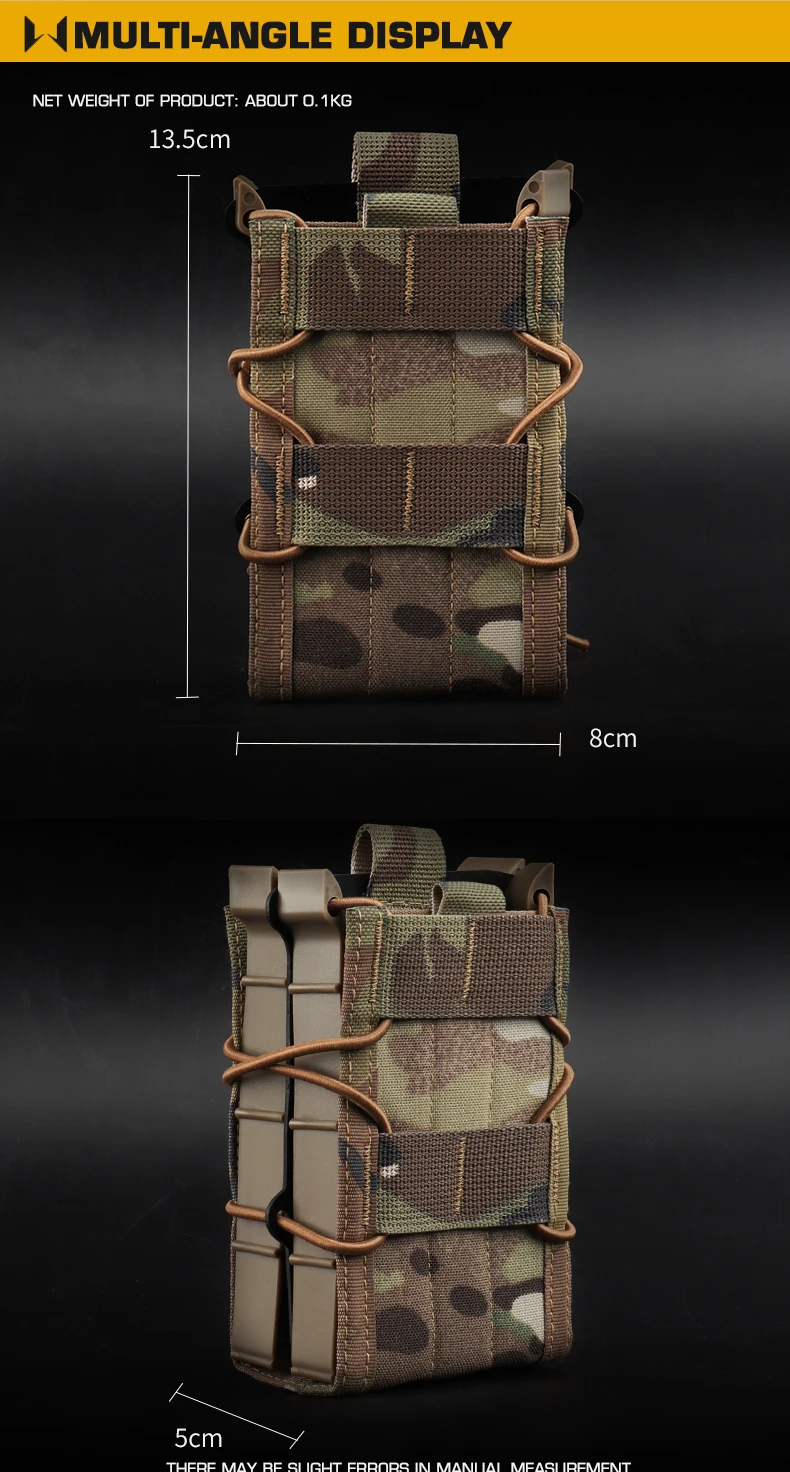 Funda táctica para cargadores AK AR M4 AR15