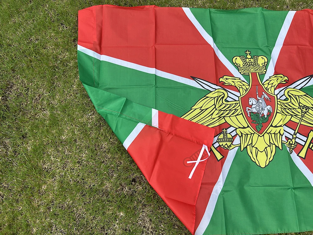 Bandera de SKY 90x150CM, banderas rusas de separación de fronteras Nikelsk, banderas de guardia de tropas fronterizas del límite militar del ejército de Rusia - imagen 3