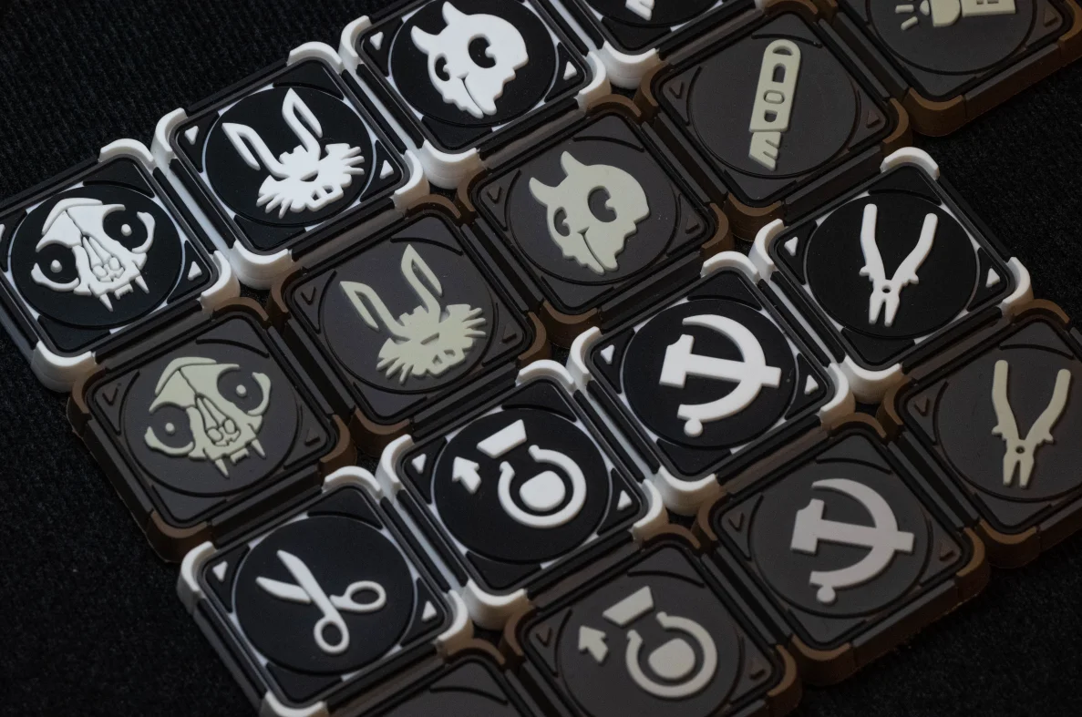 Ghost Gear-parche de PVC 3D, herramientas tácticas de goma para insignias, alicates, tanques de Gas, fuentes de alimentación, tijeras, linternas para ropa, bolsa, chaleco - imagen 5