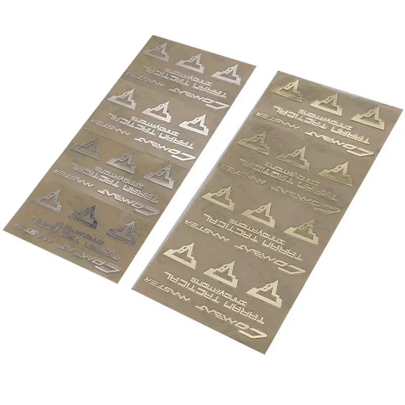 1 Uds. Accesorio de modificación decorativa de pistola de juguete TTI G34 etiqueta adhesiva de Metal táctica pegatinas autoadhesivas DIY - imagen 4