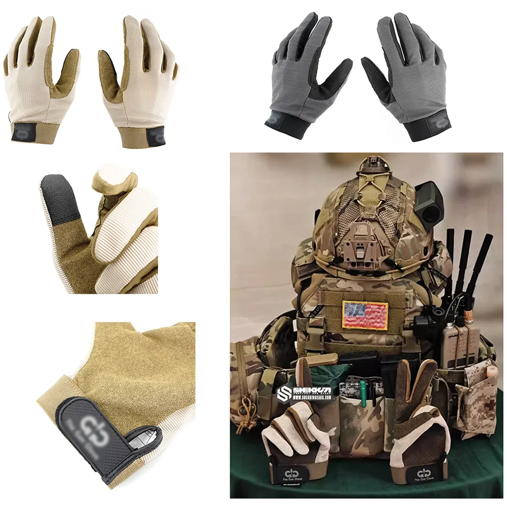 Guante táctico para exteriores remasterizado TGG, entrenamiento de verano, pantalla táctil, Camping, montar, transpirable, ligero, antideslizante