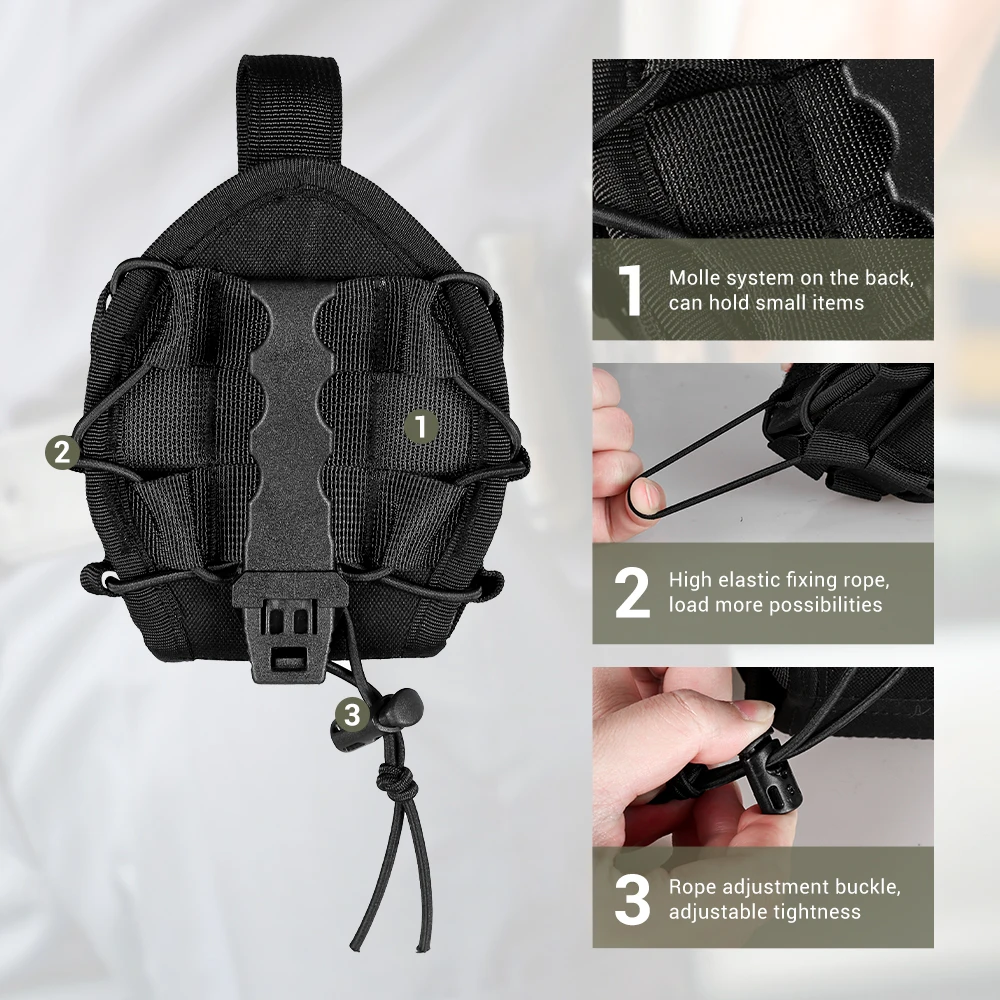 Funda táctica para esposas MOLLE universal de liberación rápida - imagen 3