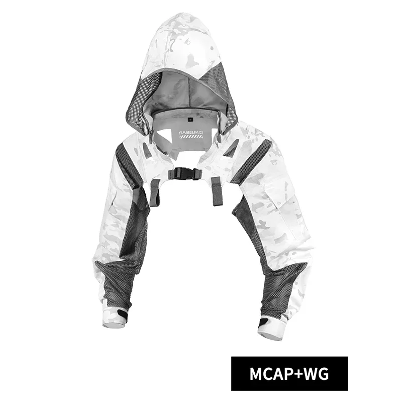 DMgear-abrigo táctico con capucha, uniforme de combate, chaqueta de manga larga, camuflaje negro, transpirable, cómodo, caza, Camping al aire libre - imagen 4