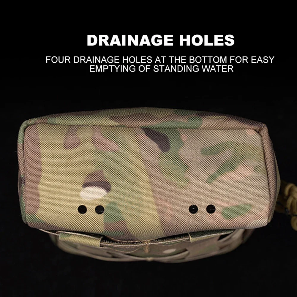 Bolsa táctica Molle, riñonera, utilidad para deportes al aire libre, organizador de caza, chaleco, bolsa de almacenamiento de munición de tiro CS Airsoft - imagen 4