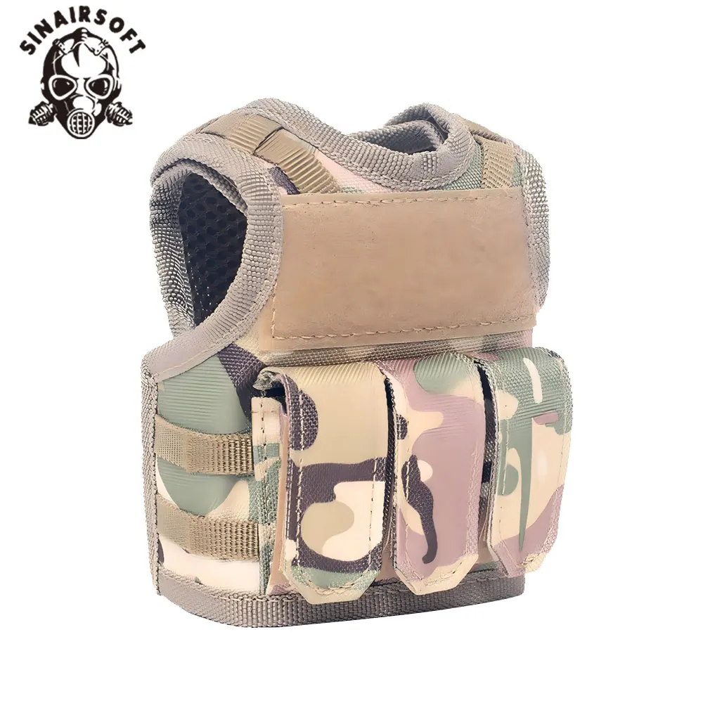 SINAIRSOFT-Mini chalecos de nailon para decoración de botellas de cerveza, manualidades DIY para latas de Soda, tarros, accesorios divertidos para Bar de fiesta, ropa para muñecas - imagen 5