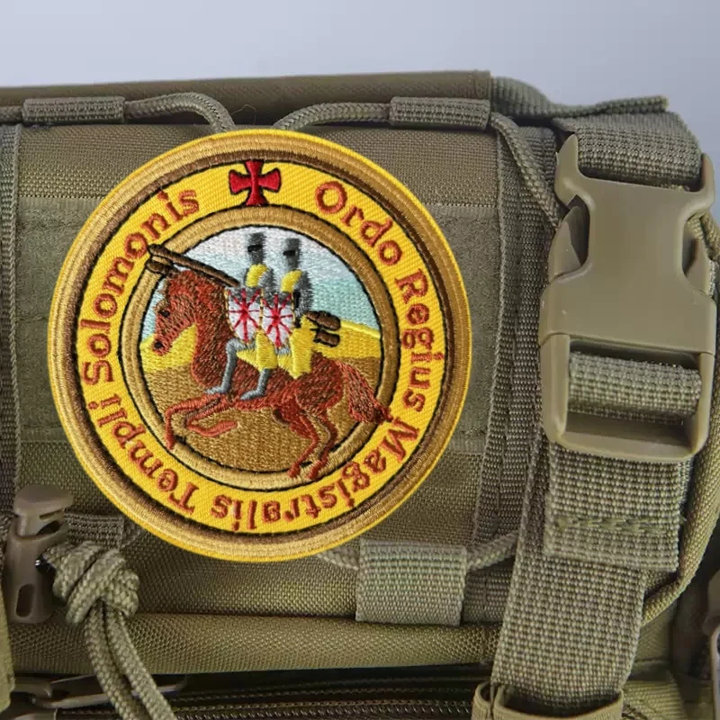 TEMPLAR KNIGHTS Embroidery Patch on Clothes Tactical Morale Badge Hook Loop Military Patches Backpack Stickers Armband - imagen 5