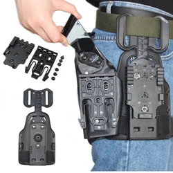 Adaptador QLS táctico para funda de pistola – Sistema bloqueo rápido muslo G17 M9 SIG