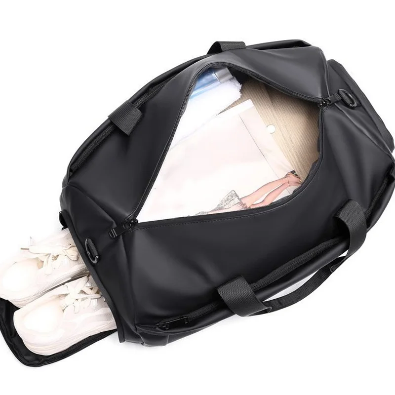 Bolsa deportiva para gimnasio, bolso de hombro tipo bandolera de corta distancia para entrenamiento de viajes al aire libre, seco y húmedo, bolsillo para zapatos, bolso grande de negocios para Yoga - imagen 3