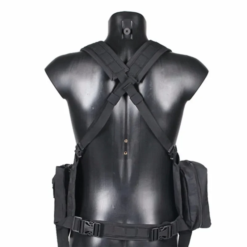 Chaleco de combate táctico Molle RRV para caza, aparejo de pecho, arnés de Paintball, Airsoft con bolsa de wagin, paquete EDC, accesorios - imagen 4