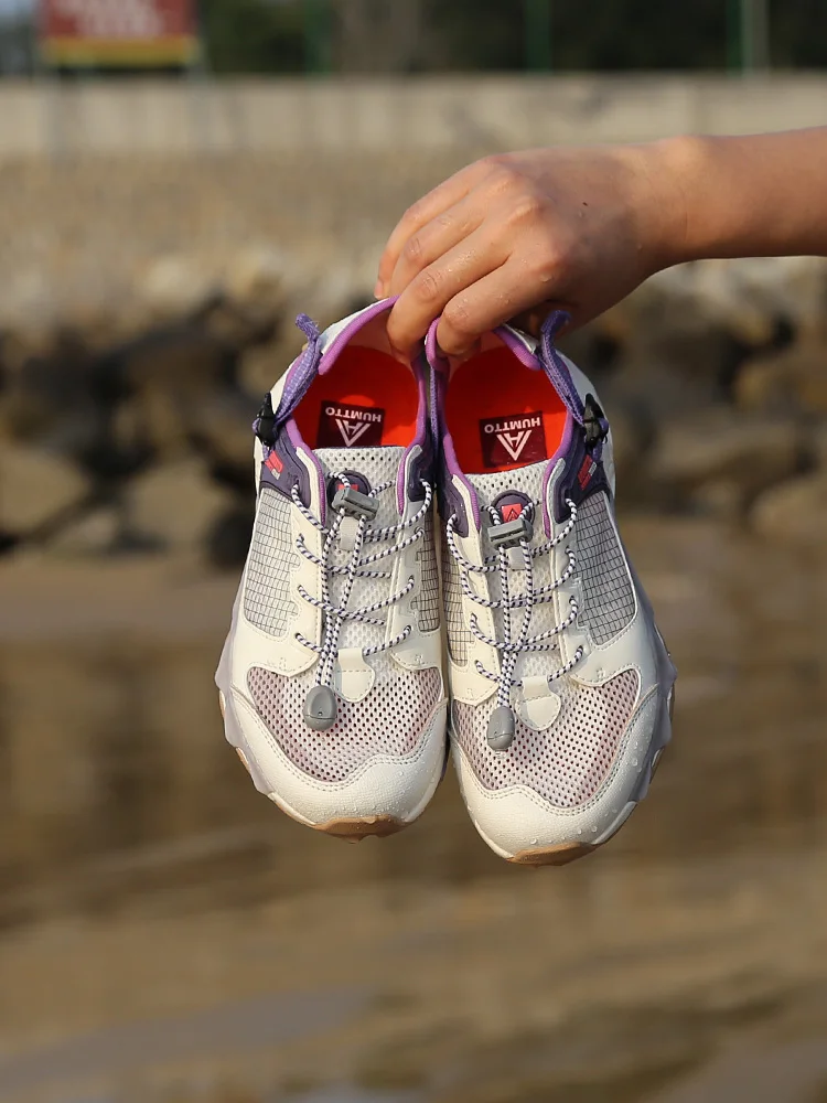 HUMTTO-zapatos de agua transpirables para hombre, sandalias de malla, zapatillas de playa de secado rápido, para exteriores, Verano - imagen 4