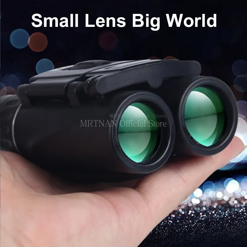 Binoculares potentes HD con zoom de 40x22, Mini telescopio plegable de largo alcance de 2000M, óptica BAK4 FMC para Deportes de caza, Camping al aire libre Tra - imagen 2
