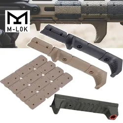 Kit de cubierta de riel de MAGPUL M-LOK táctico, armas de Airsoft, Protector de mano MLOK con soporte de orificio giratorio para eslinga, parada de caza para Rifle