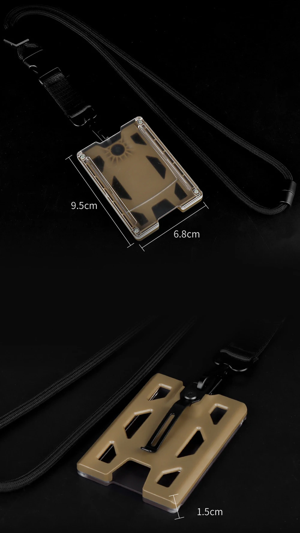 Portatarjetas T4 - Medidas detalladas