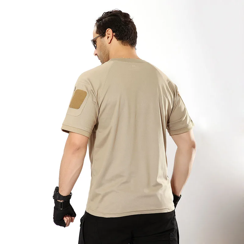 Camisetas de secado rápido de verano para hombre, camisetas tácticas Airsoft, camisetas de camuflaje, ropa de caza al aire libre, camisas de Camping A2F32 - imagen 4