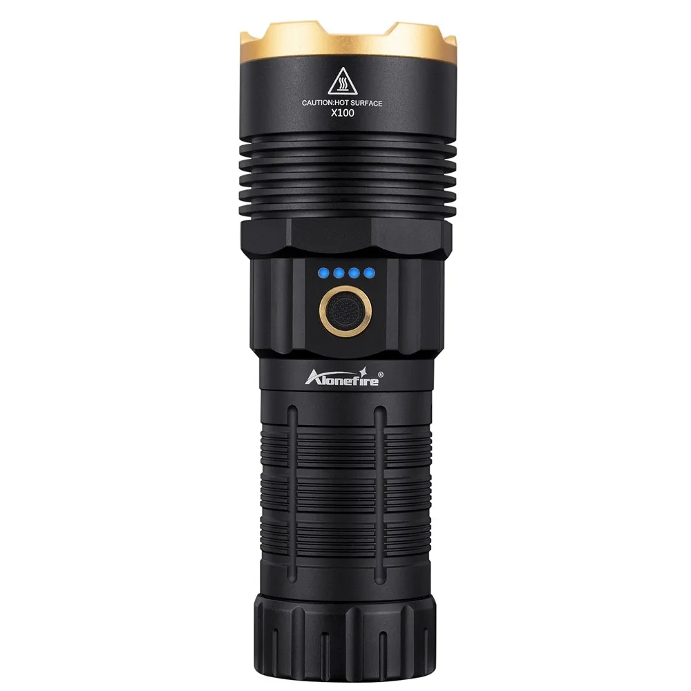 Linterna de haz de luz de alta potencia de 5000 lúmenes, recargable por USB, de aluminio, para exteriores, caza, Camping, pesca, senderismo, viaje, potente antorcha - imagen 5