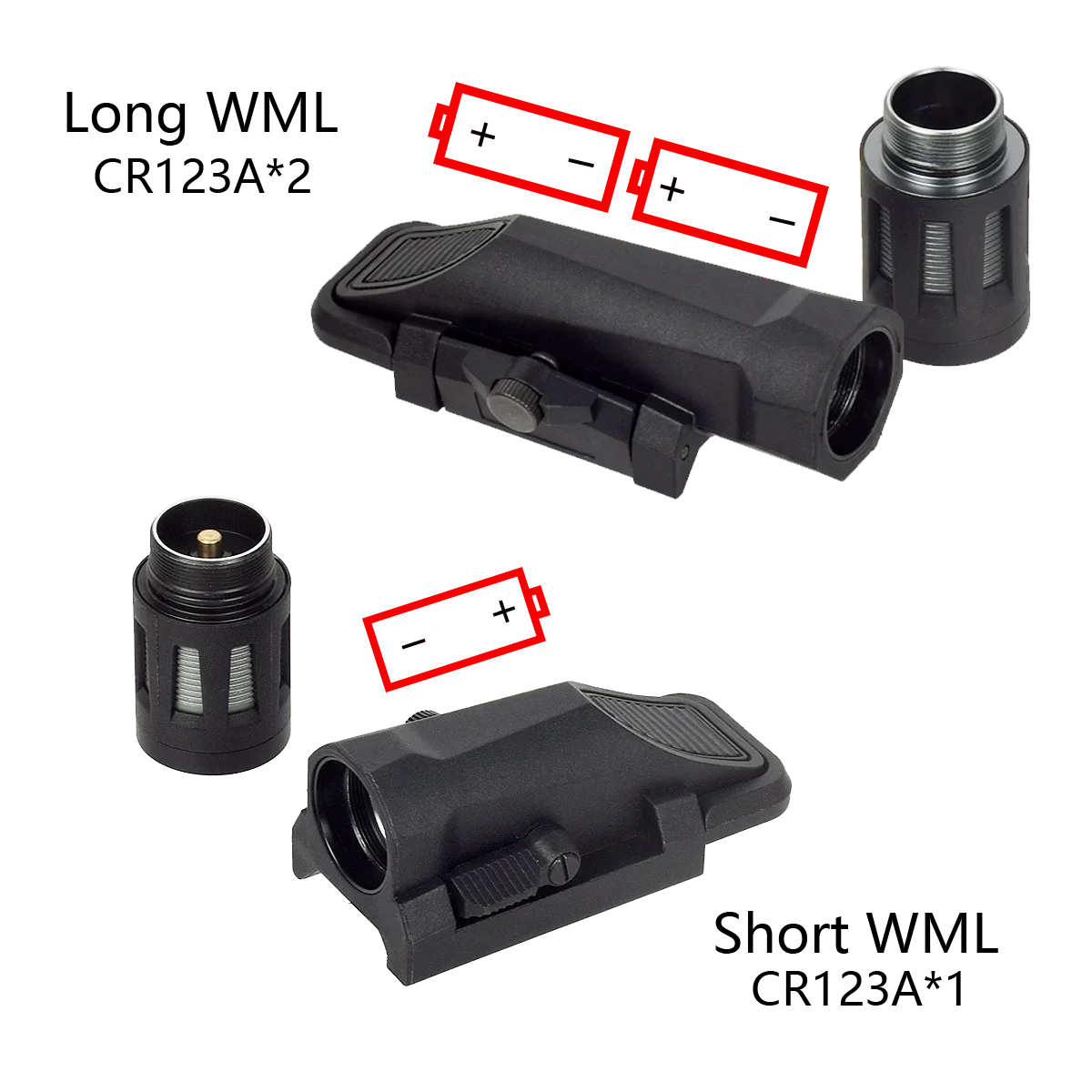 Linterna LED táctica WML X GEN2 para arma, luz de Rifle Airsoft, 20mm, riel AR15 AK47, Surefire X300 - imagen 3