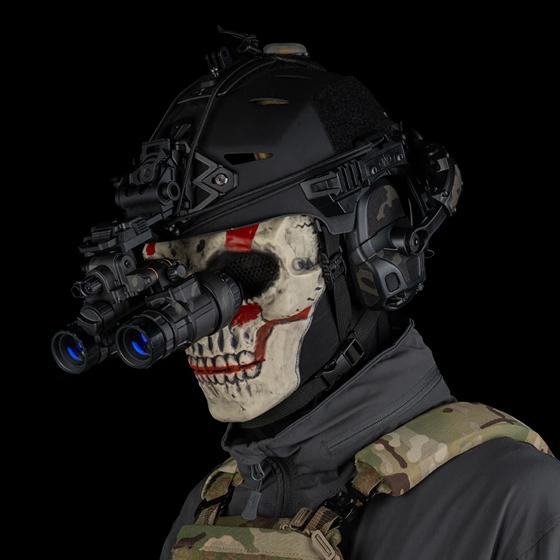 Máscara táctica pasamontañas para caza senderismo deportes protección ocular máscaras faciales completas fiesta de Halloween Cosplay máscara de calavera - imagen 3