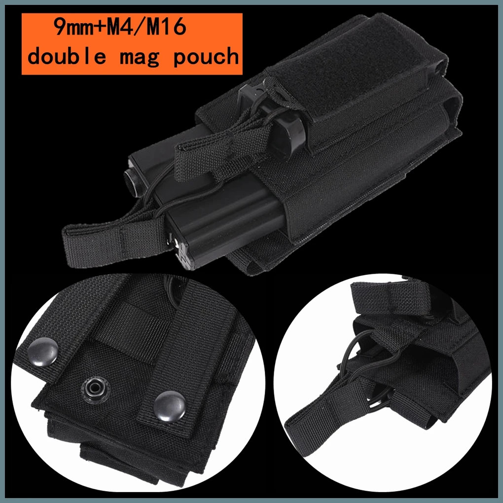 Bolsa para revistas M4 M16, funda individual para revistas de 9mm, bolsa táctica para linterna de cintura, bolsa pequeña para almacenamiento de herramientas