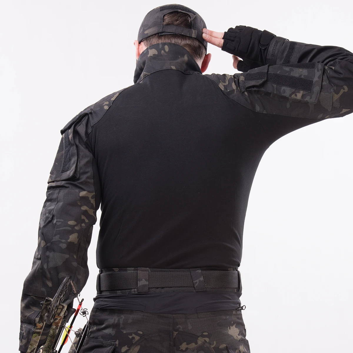 Conjuntos de uniformes tácticos G3, nuevos trajes de camuflaje para hombre, camisa de caza al aire libre, pantalones, Tops, pantalones Cargo elásticos a prueba de viento - imagen 4