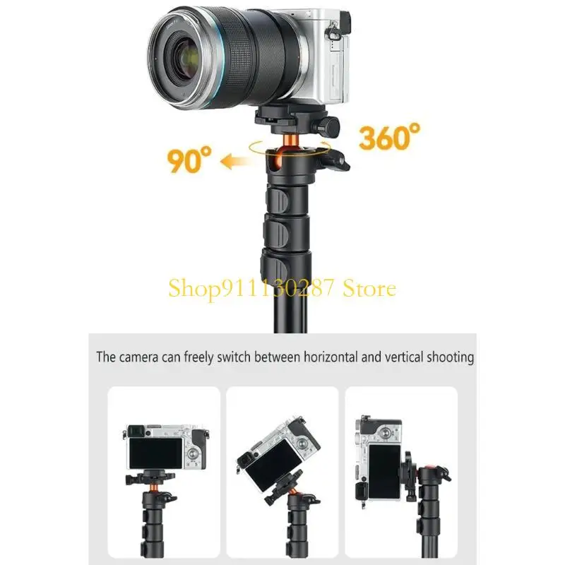 Trípode plegable J1HC para teléfono, Base estable giratoria panorámica 360 ​​grados, Control remoto inalámbrico, compatible - imagen 5