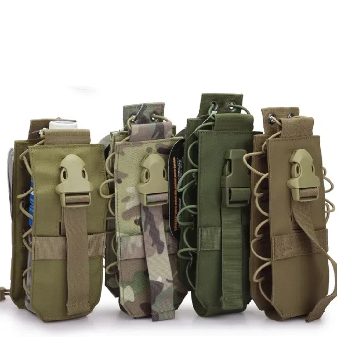 Bolsa de hervidor multifuncional para exteriores, cubierta de botella de agua deportiva táctica, paquete de walkie-talkie