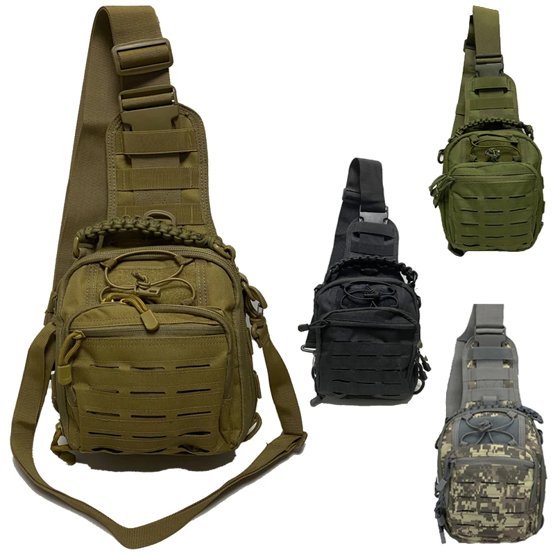 Equipo al aire libre senderismo escalada Trekking mochila táctica caza bolsos de hombro estuche de pistola Camping ciclismo bandolera bolsa de pecho - imagen 2