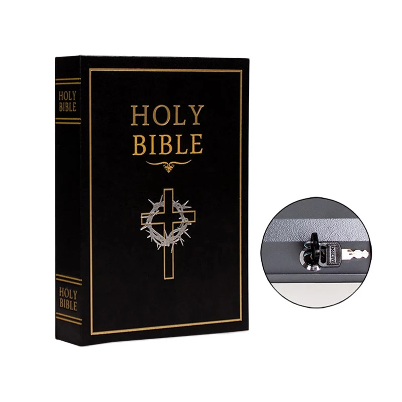 Caja fuerte tipo bloqueo de Pasword, Libro Secreto de alta calidad, seguridad oculta, Metal, acero, simulación, estilo de libro clásico, tamaño M - imagen 2