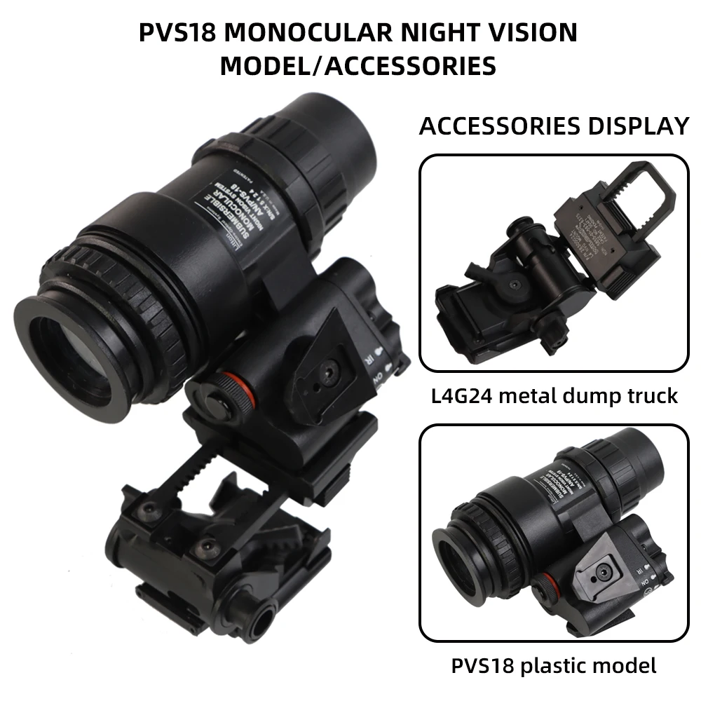 Réplica de gafas de visión nocturna a escala 1:1 PVS-18: modelo de simulación proporcional de una sola pieza para coleccionistas y entusiastas - imagen 5