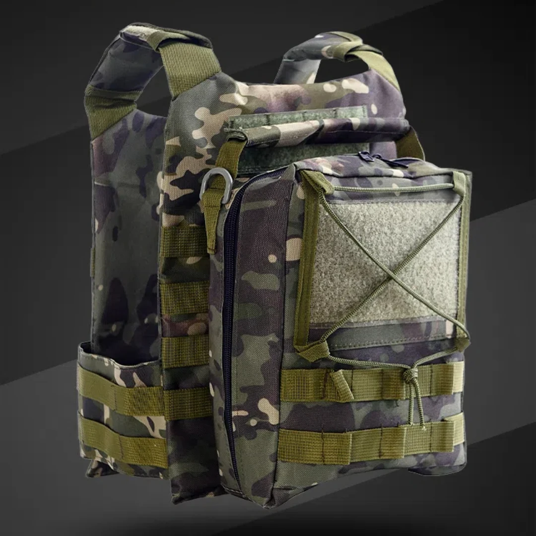 Chaleco de combate de camuflaje para niños, mochila, conjunto de equipo de entrenamiento para exteriores - imagen 2