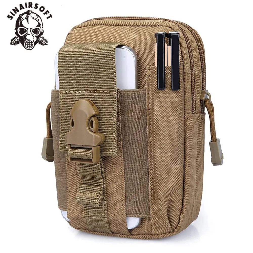 Riñonera táctica SINAIRSOFT, riñonera MOLLE, bolsa para teléfono, paquete multiusos resistente al agua para senderismo, correr y viajar - imagen 5