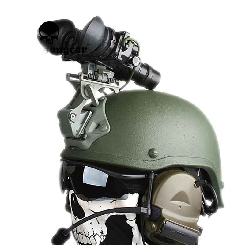 Emersongear soporte abatible NVG para casco – Aluminio táctico - imagen 4