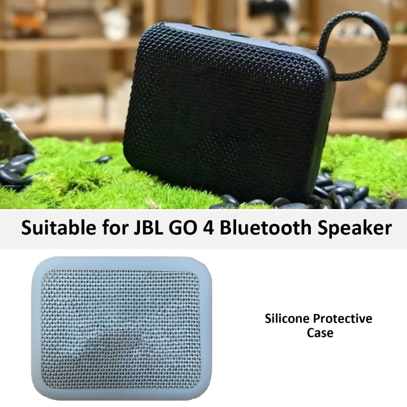 Fundas protectoras silicona para altavoz GO 4, Protector cobertura total, diseño desmontable para uso cómodo, K1KF - imagen 4