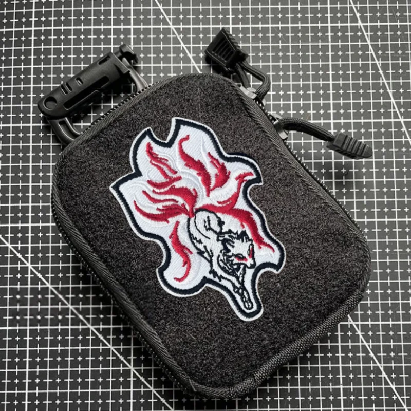 Parche táctico "zorro de nueve colas", insignia de moral militar, gancho bordado y bucle, mochila, ropa, pegatina decorativa, brazalete - imagen 3