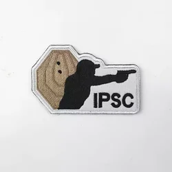 Parches tácticos IPSC bordados para mochilas y ropa militar