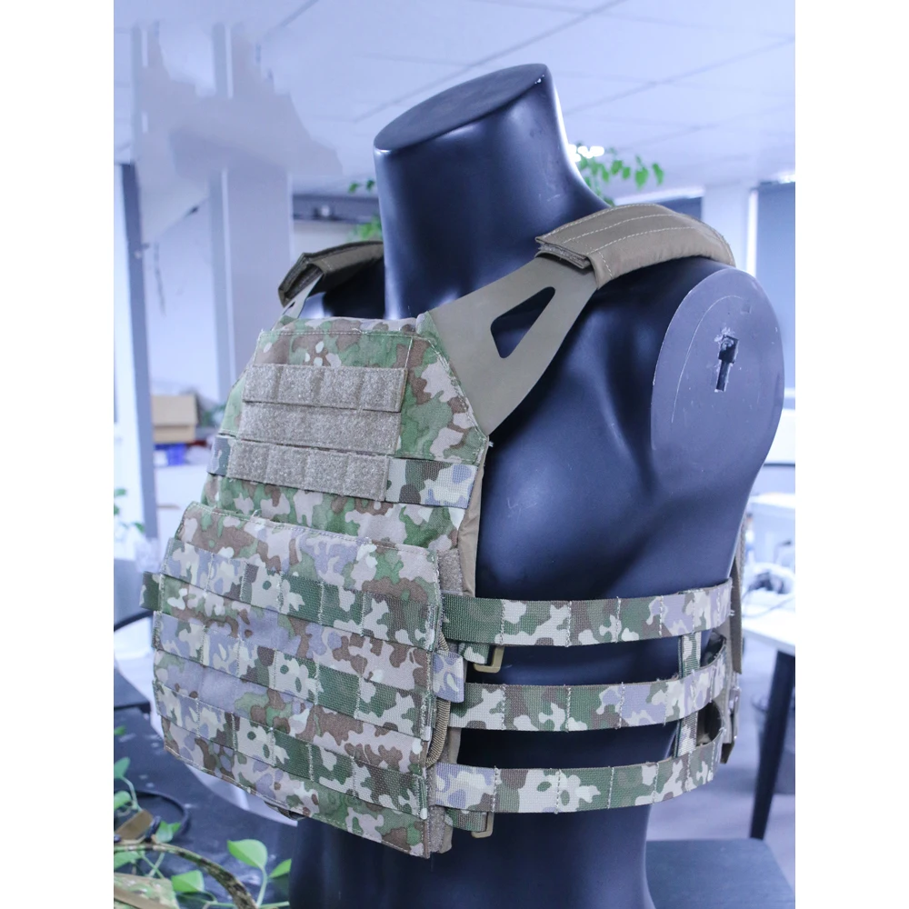 Chaleco táctico táctico de camuflaje Flecktarn mejorado JPC2.0 para exteriores, equipo de protección extraíble - imagen 2