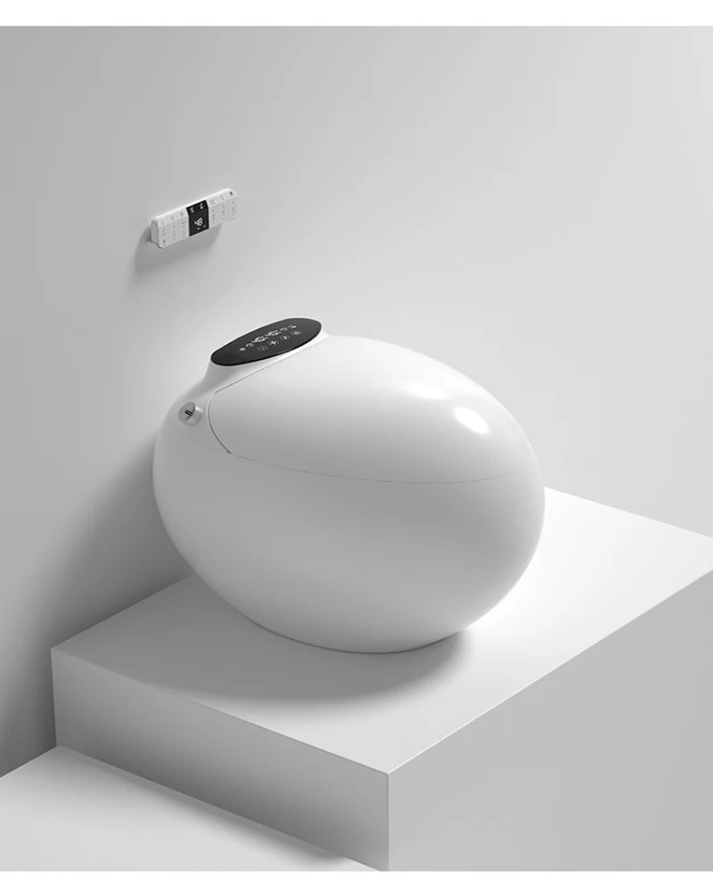 Inodoro inteligente personalizado, esterilización UV instantánea, control de voz, espuma a prueba de salpicaduras, cubierta abatible por inducción, asistente - imagen 2