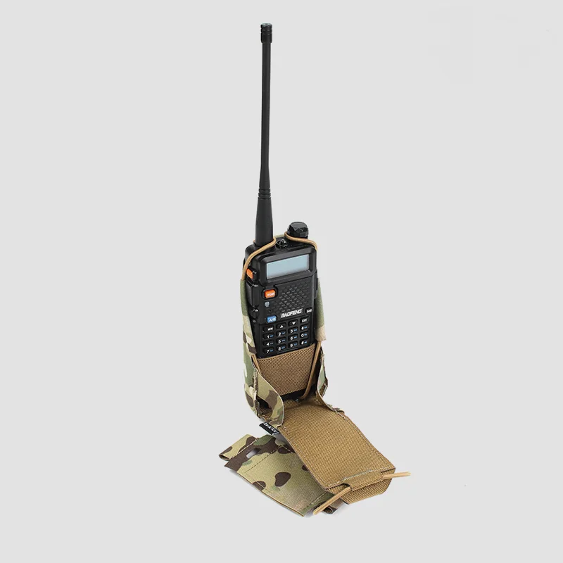Bolsa de soporte para walkie-talkie de Radio táctica al aire libre para BAOFENG/POFUNG UV5R UV82, bolsa militar para revistas de caza - imagen 4