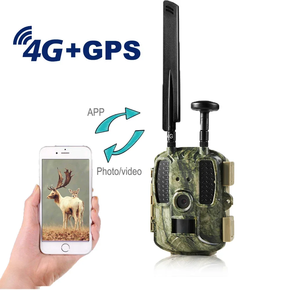 Cámara de caza con GPS y trampas para fotos, videocámara de 12MP, 4G, FDD-LTE, salvaje, MMS, correo electrónico, GPRS, GSM, térmica, visión nocturna - imagen 2