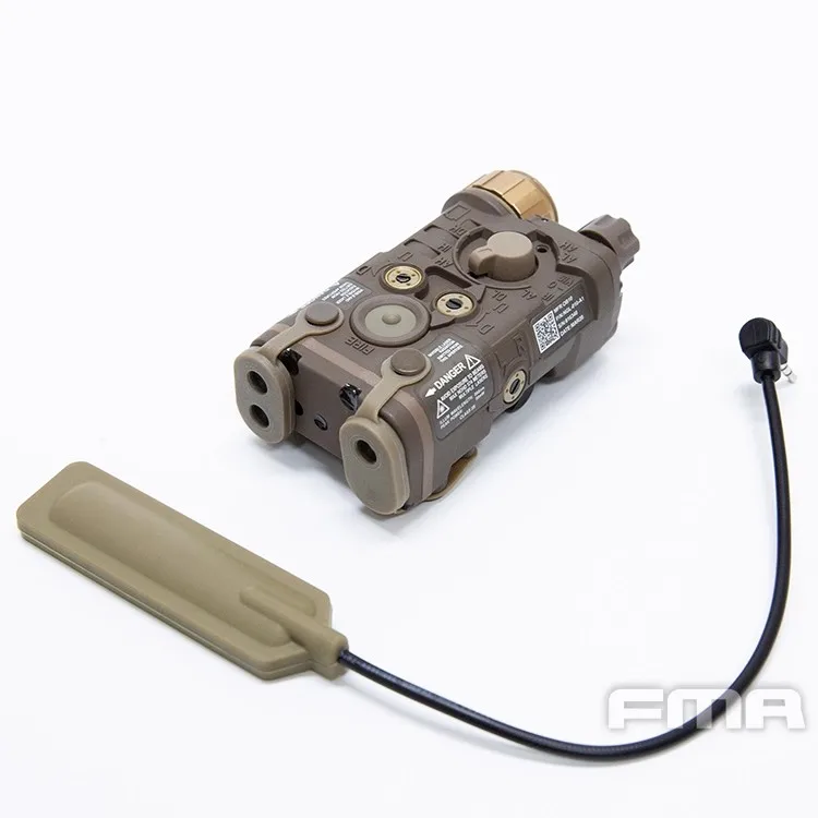 Nueva versión FMA LAB PEQ-NGAL Mini versión PEQ táctica Airsoft LAB PEQ NGAL LED + IR rojo láser caja de batería de caza TB - imagen 2