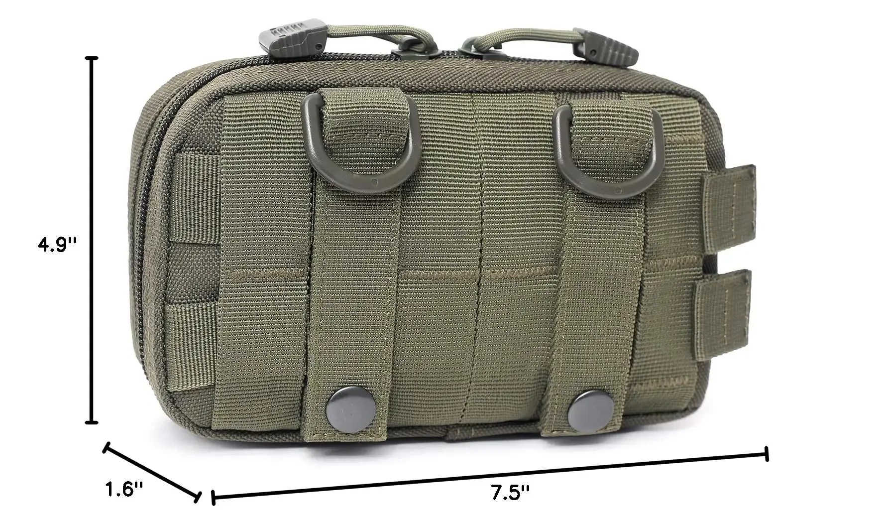 Bolsa Molle pequeña de nailon 1000D, bolsa de utilidad EDC impermeable con correa para el hombro para mochila, senderismo al aire libre, Camping - imagen 2