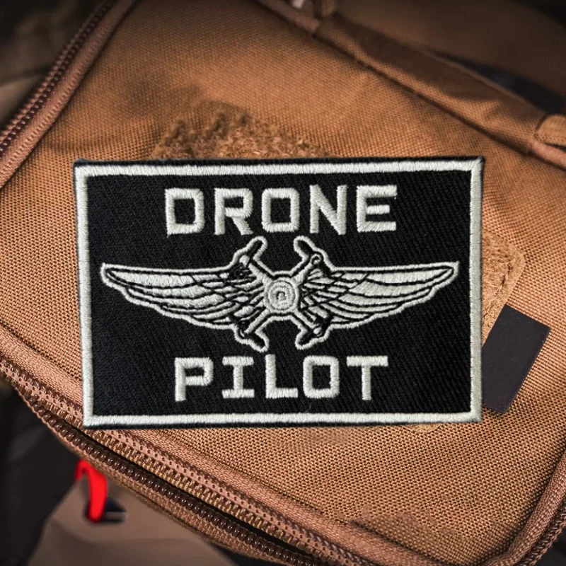 Parche Drone Pilot bordado militar velcro para ropa táctica - imagen 5