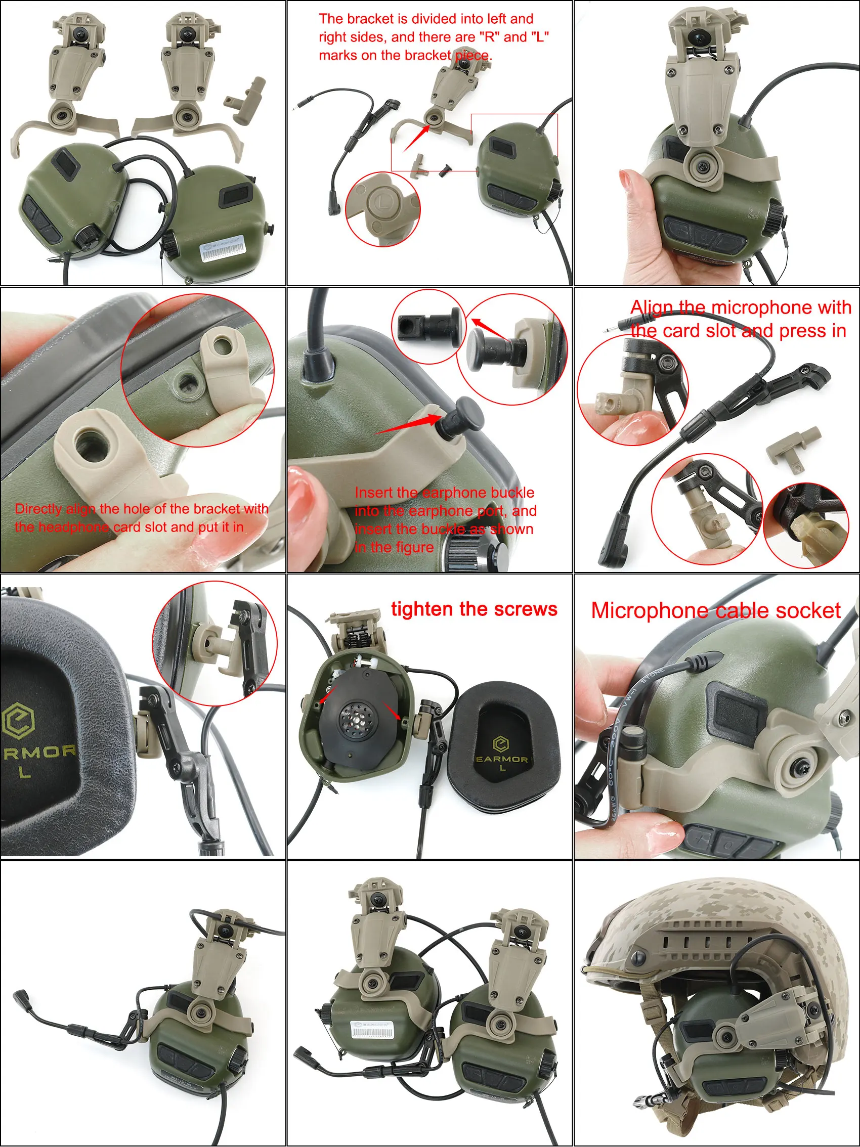 Casco táctico TS TAC-SKY, adaptador de riel ARC/WENDY/MLOK, Compatible con auriculares militares EARMOR M32X/M31X-Mark3 MilPro - imagen 4